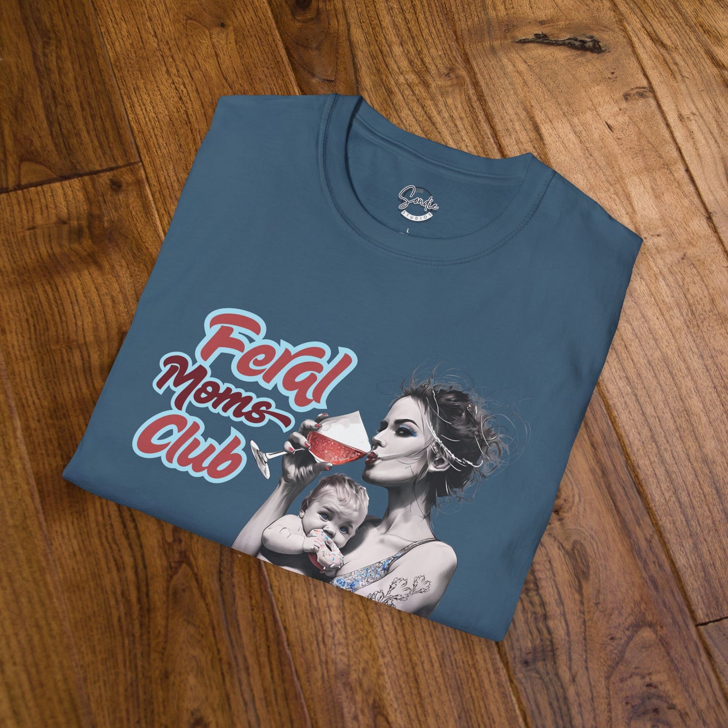 Feral Moms Club T-Shirt, Feral Mom Shirt, Mom Tshirt, Funny Mom T Shirt, Mom Shirt, Gift for Mom, Inappropriate Shirt for Her, Mom Meme Tee, Gift for Her