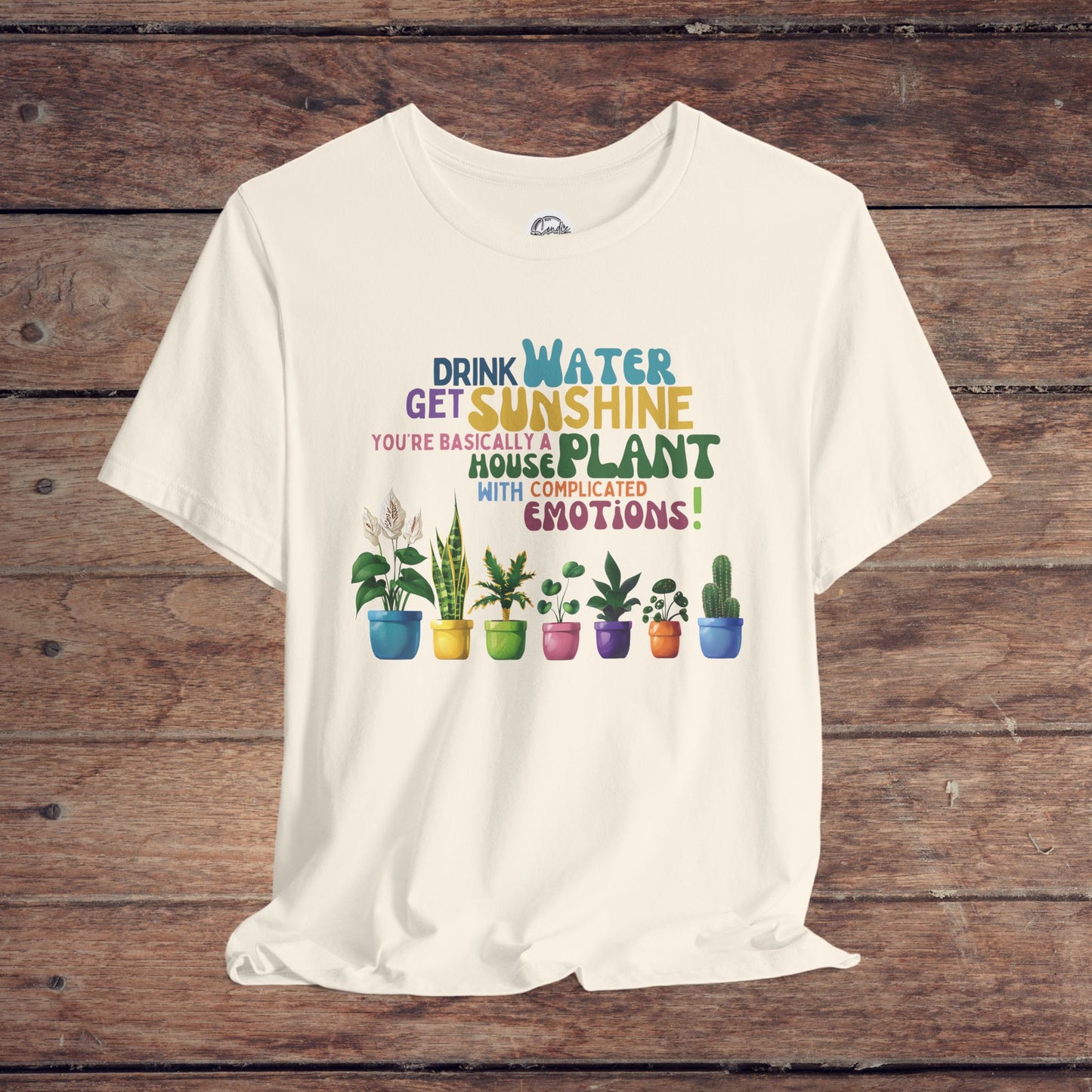 Funny Shirt for Plant Lover, Humorous Healthy Lifestyle Shirt, Drink Water Tshirt, Get Sunshine T shirt, Houseplant Tee, Emotion T-shirt