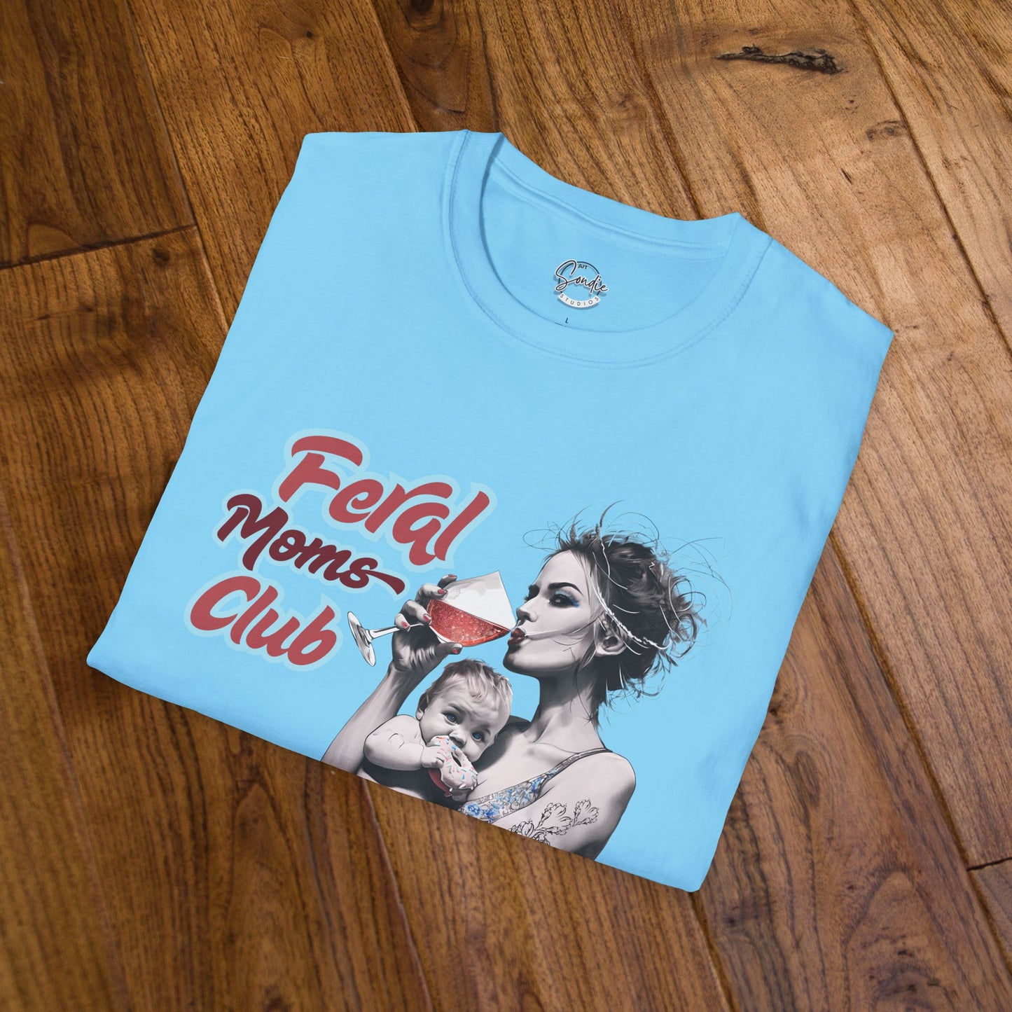 Feral Moms Club T-Shirt, Feral Mom Shirt, Mom Tshirt, Funny Mom T Shirt, Mom Shirt, Gift for Mom, Inappropriate Shirt for Her, Mom Meme Tee, Gift for Her