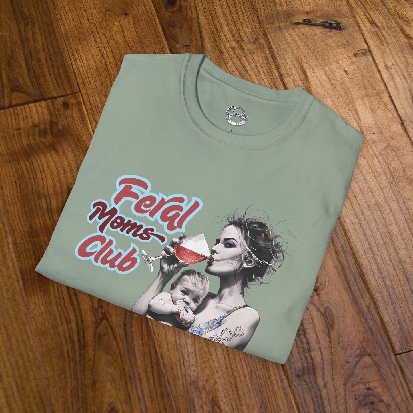 Feral Moms Club T-Shirt, Feral Mom Shirt, Mom Tshirt, Funny Mom T Shirt, Mom Shirt, Gift for Mom, Inappropriate Shirt for Her, Mom Meme Tee, Gift for Her