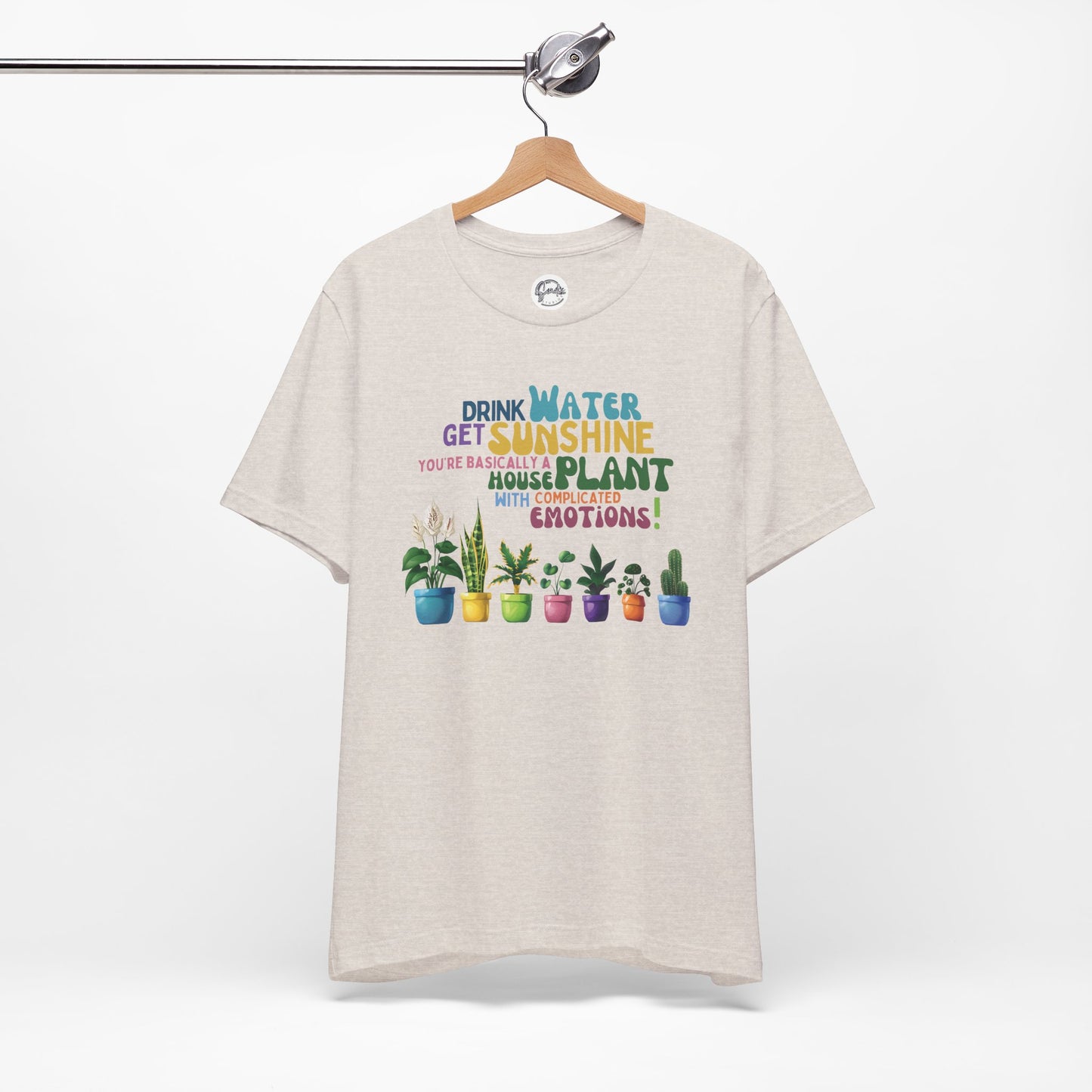 Funny Shirt for Plant Lover, Humorous Healthy Lifestyle Shirt, Drink Water Tshirt, Get Sunshine T shirt, Houseplant Tee, Emotion T-shirt