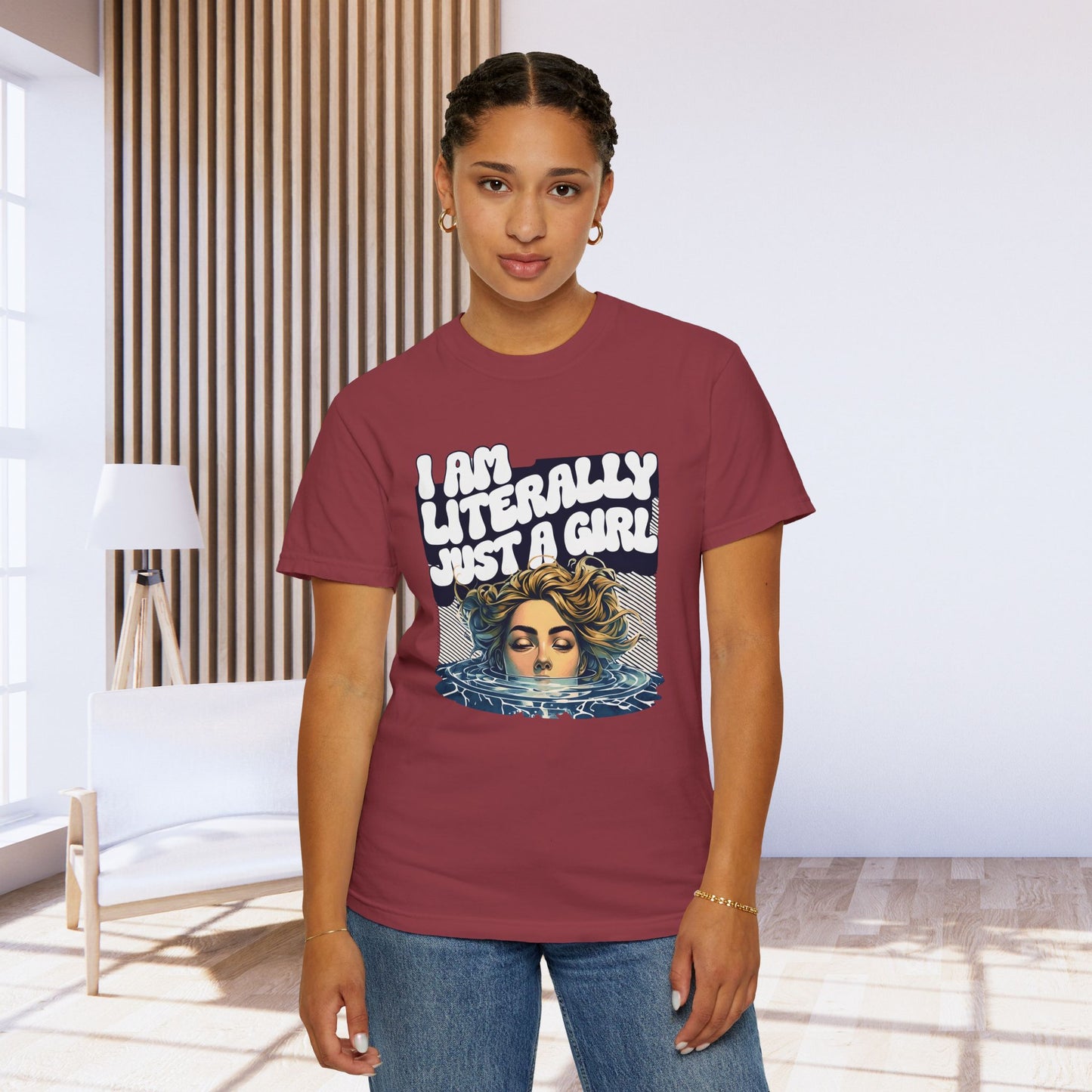 I Am Literally Just A Girl Shirt, I'm Literally Just a Girl TShirt, Just a Girl Tee, Vintage Style T-shirt for Women, Gift for Her, Feminist Apparel