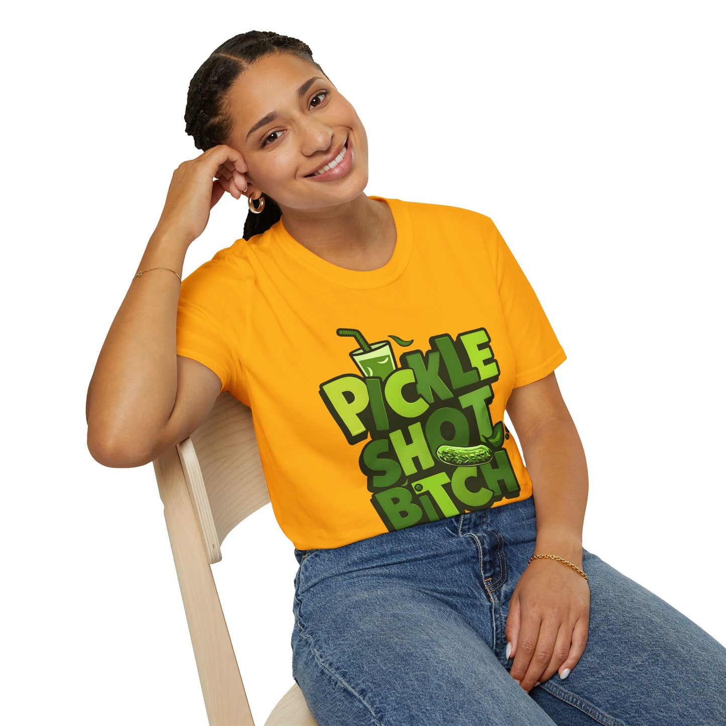 Pickle Shot Bitch T-Shirt, Pickle Shirt, Shot Tshirt, Fun Party T Shirt, Retro Bartender Shirt, Gift for Shot Lovers, Gift for Pickle Lover
