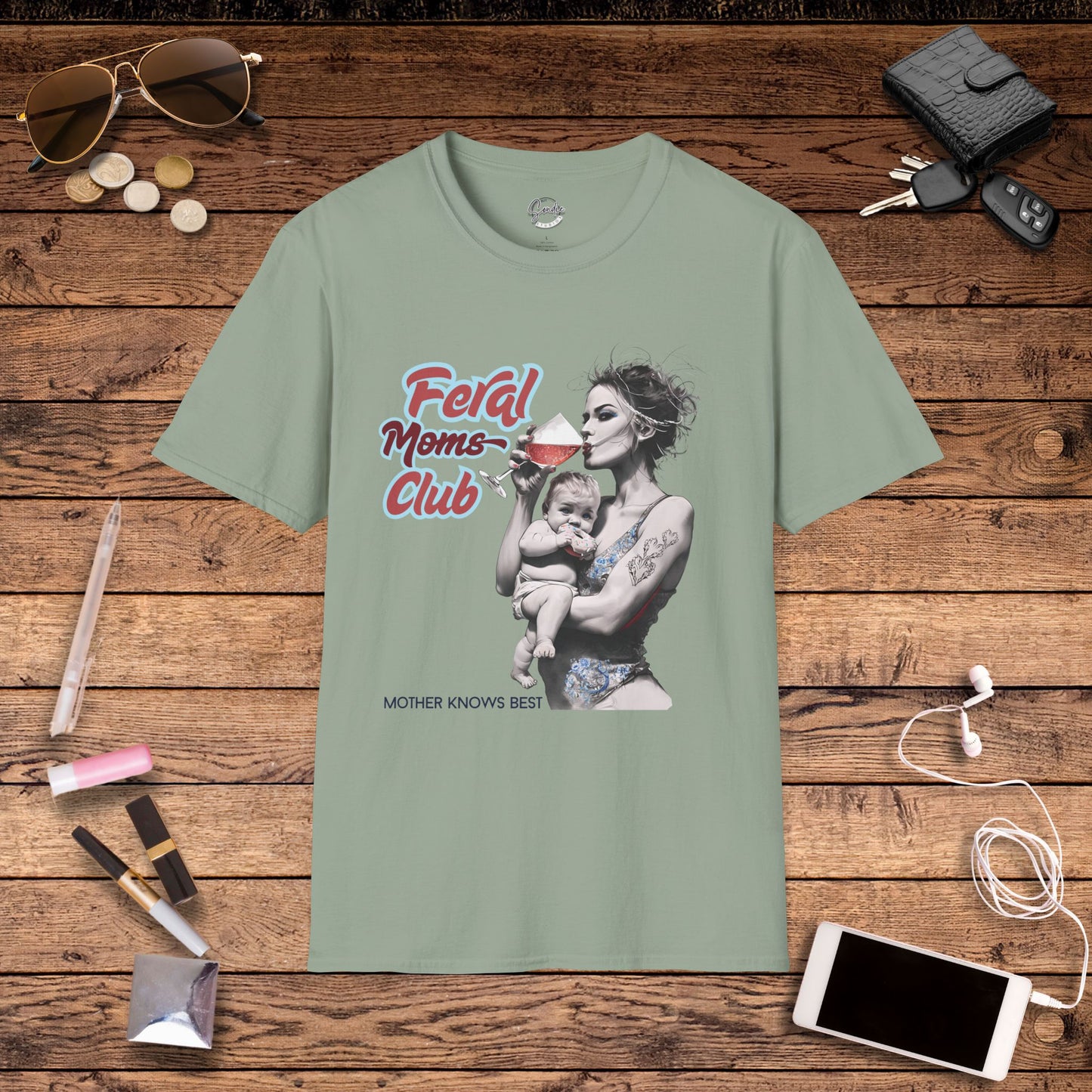Feral Moms Club T-Shirt, Feral Mom Shirt, Mom Tshirt, Funny Mom T Shirt, Mom Shirt, Gift for Mom, Inappropriate Shirt for Her, Mom Meme Tee, Gift for Her