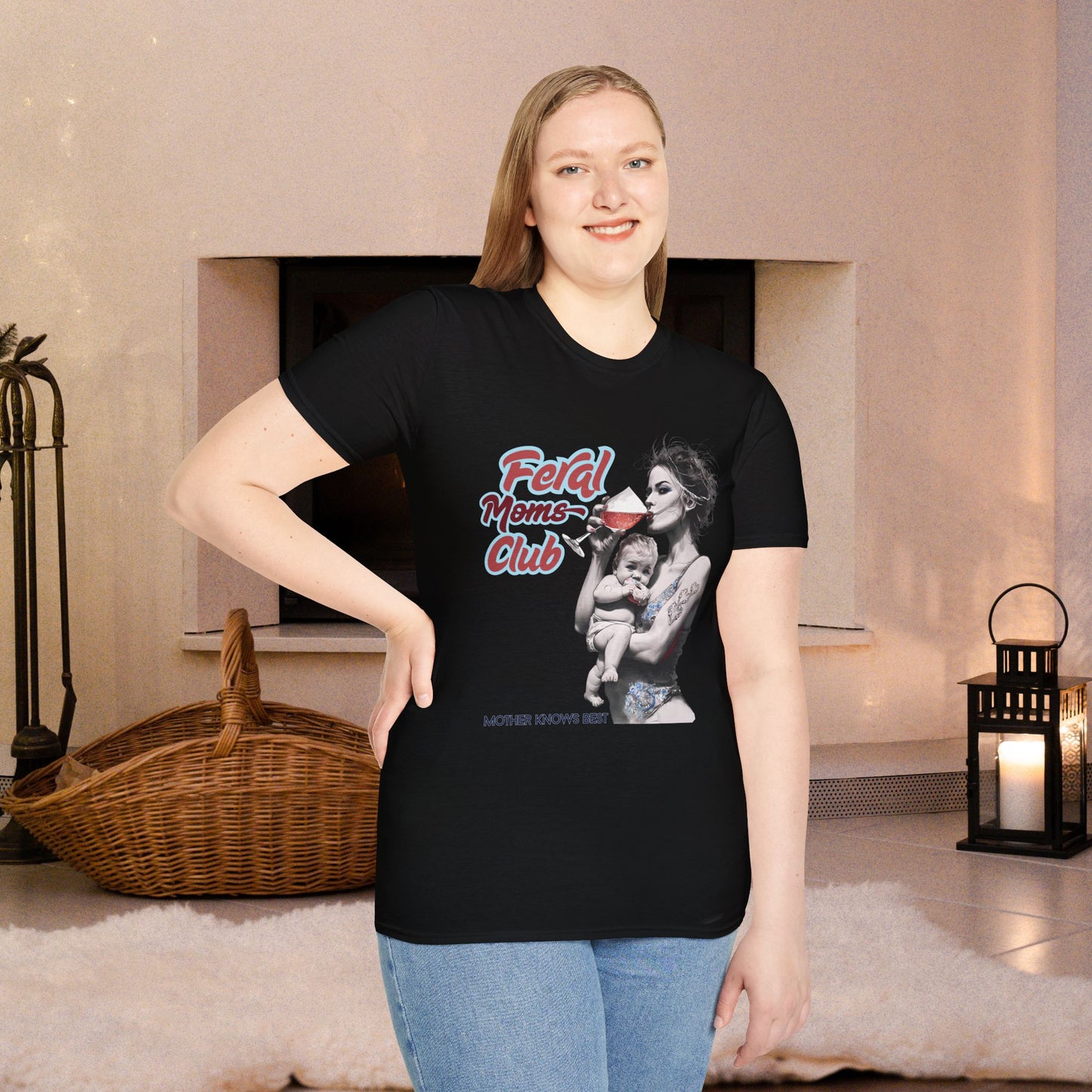 Feral Moms Club T-Shirt, Feral Mom Shirt, Mom Tshirt, Funny Mom T Shirt, Mom Shirt, Gift for Mom, Inappropriate Shirt for Her, Mom Meme Tee, Gift for Her