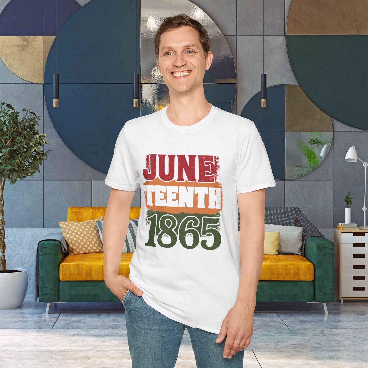Juneteenth 1865 Shirt, Unisex Softstyle T-Shirt in Black or White, Black History T shirt, Civil Rights Tee, American History Teacher Top