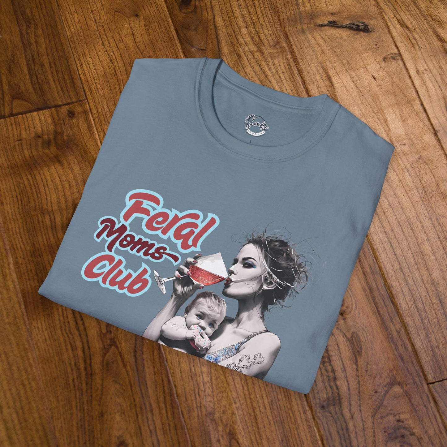 Feral Moms Club T-Shirt, Feral Mom Shirt, Mom Tshirt, Funny Mom T Shirt, Mom Shirt, Gift for Mom, Inappropriate Shirt for Her, Mom Meme Tee, Gift for Her