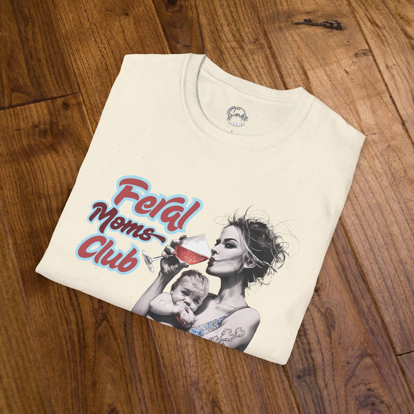 Feral Moms Club T-Shirt, Feral Mom Shirt, Mom Tshirt, Funny Mom T Shirt, Mom Shirt, Gift for Mom, Inappropriate Shirt for Her, Mom Meme Tee, Gift for Her