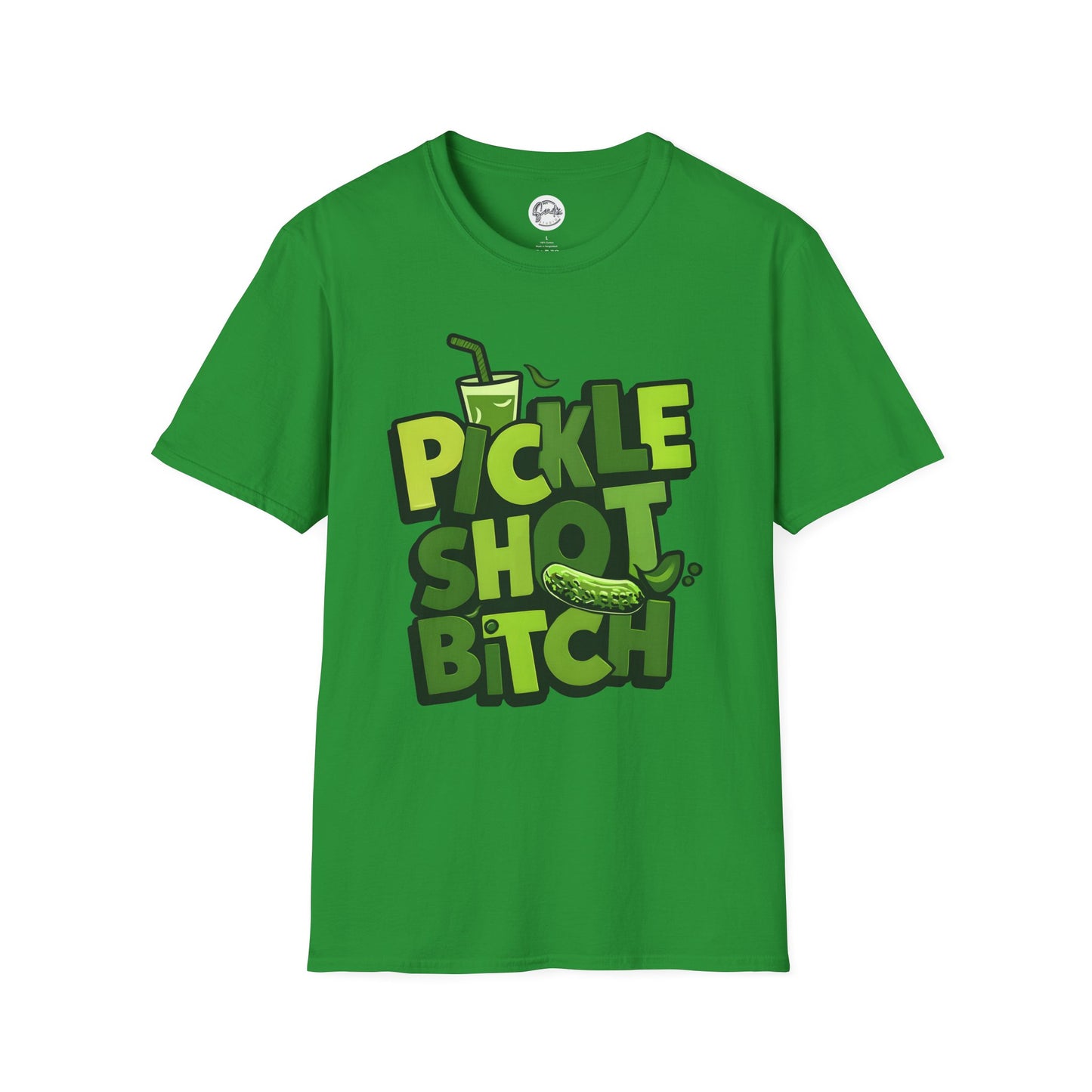 Pickle Shot Bitch T-Shirt, Pickle Shirt, Shot Tshirt, Fun Party T Shirt, Retro Bartender Shirt, Gift for Shot Lovers, Gift for Pickle Lover