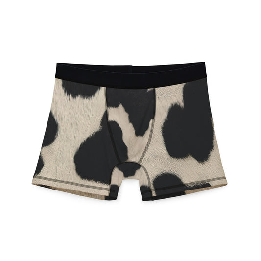 Fun Cow Print Men's Boxers, Cow Boxers, Stylish Underwear, Farmhouse Chic Boxers, Unique Gift for Him, Everyday Comfort, Cow Novelty Boxers