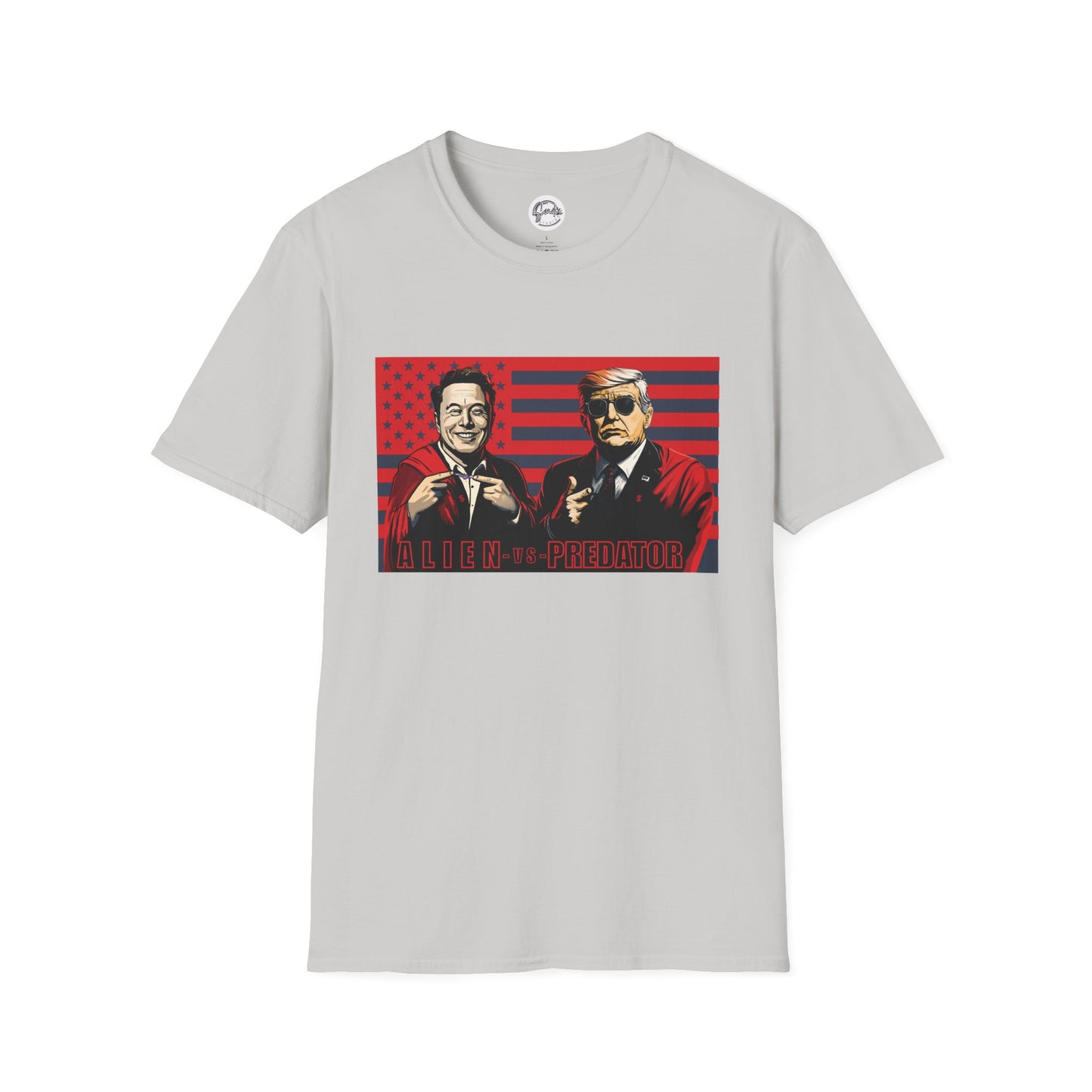Trump and Elon Shirt, Alien versus Predator Political T Shirt, Donald Trump Fights Elon Musk Shirt, Comes in a variety of American Colors