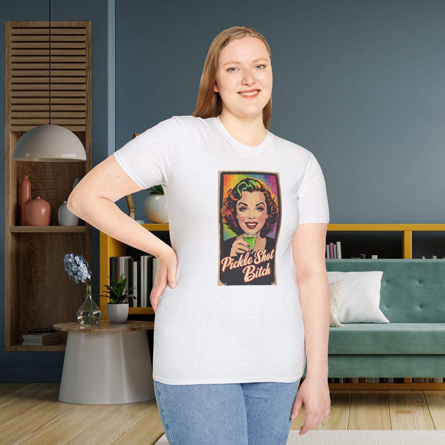 Pickle Shot Bitch T-Shirt, Pickle Shirt, Pickle Shot Tshirt, Fun Party T Shirt, Retro Bartender Shirt, Gift for Shot Lovers, Vintage Style Apparel