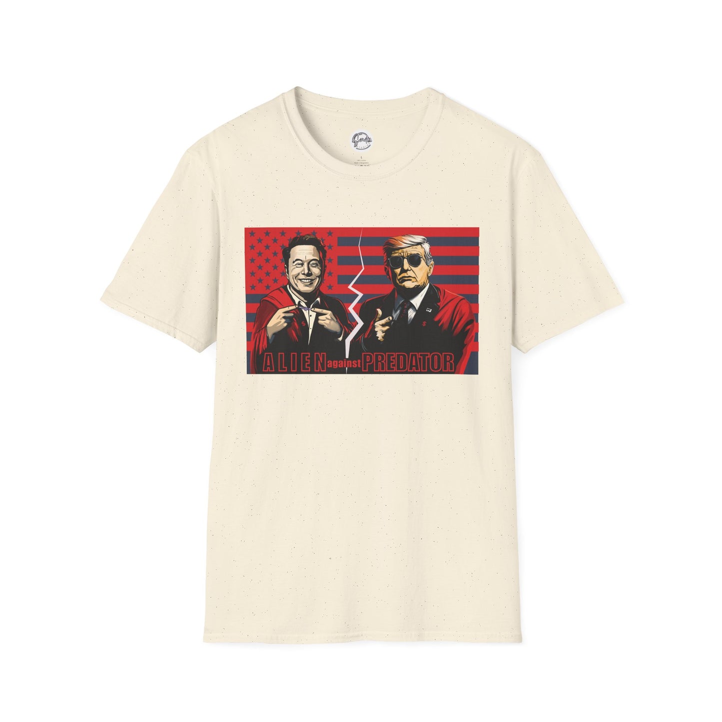 Trump vs Elon Shirt, Alien and Predator, Political T Shirt, Donald Trump and Elon Musk Breakup, Anti Maga, Anti Elon, Red White &  Blue Tee
