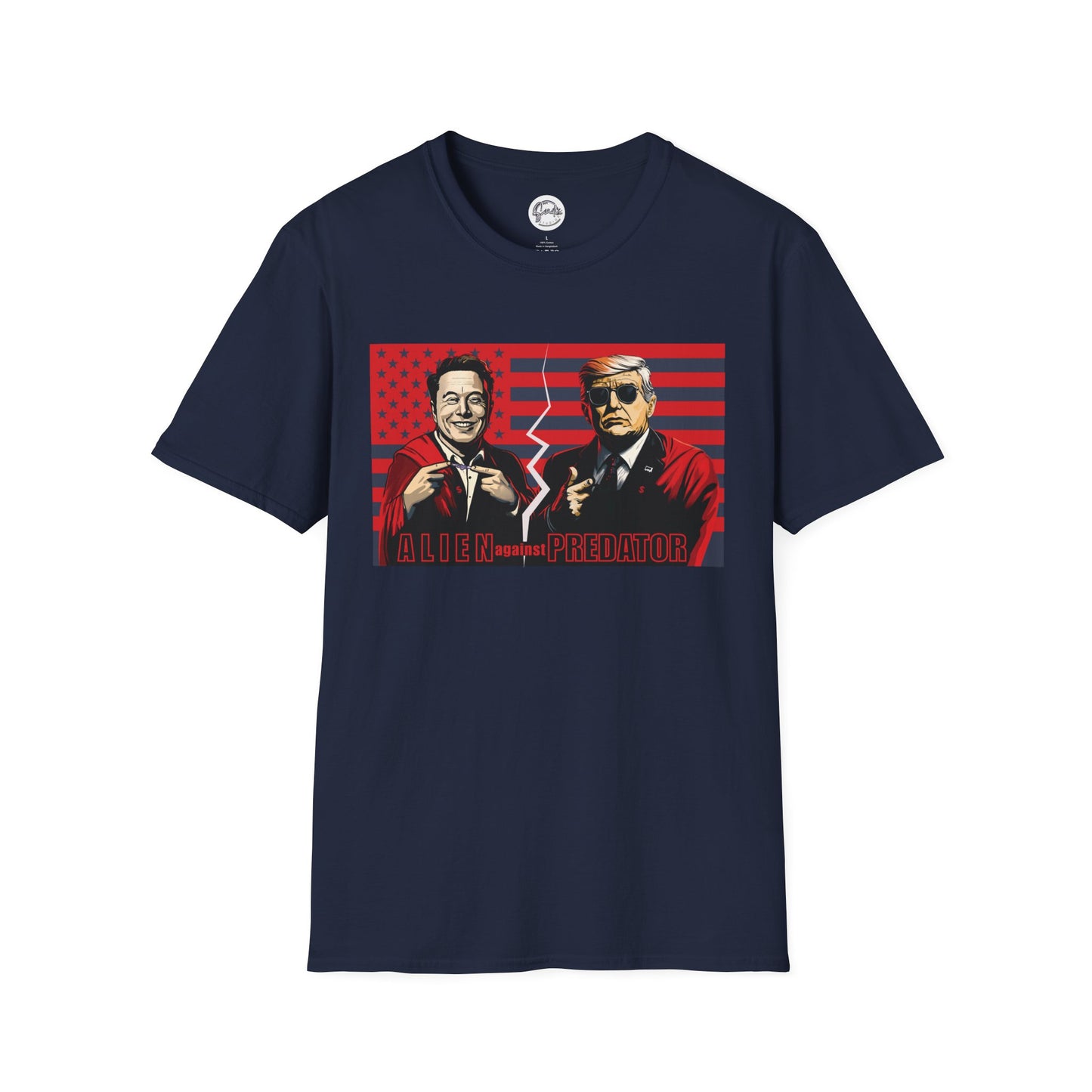 Trump vs Elon Shirt, Alien and Predator, Political T Shirt, Donald Trump and Elon Musk Breakup, Anti Maga, Anti Elon, Red White &  Blue Tee
