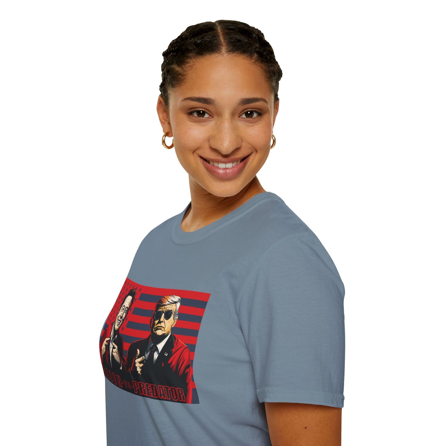 Trump and Elon Shirt, Alien versus Predator Political T Shirt, Donald Trump Fights Elon Musk Shirt, Comes in a variety of American Colors