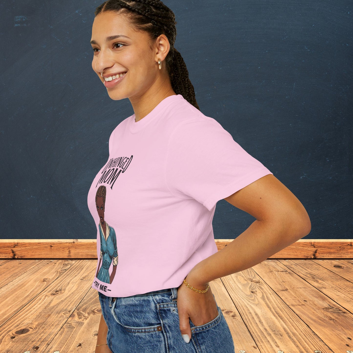 Unhinged Mom T-Shirt, Best Mom Gift, Funny Gift for Moms, Quirky Tees for Mother's Day, Casual Wear, Adult Humor Shirt