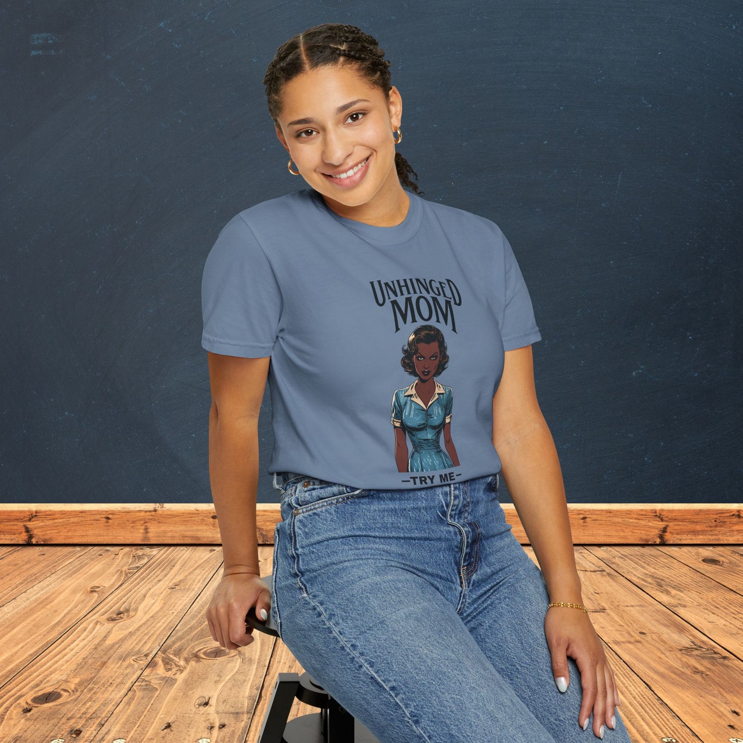 Unhinged Mom Tshirt, Best Mom Gift, Hot Mama Apparel, Funny Mom Shirt, Mother's Day Gift, Mom Birthday Present, Inappropriate Adult Humor Tee, Gift for Mom