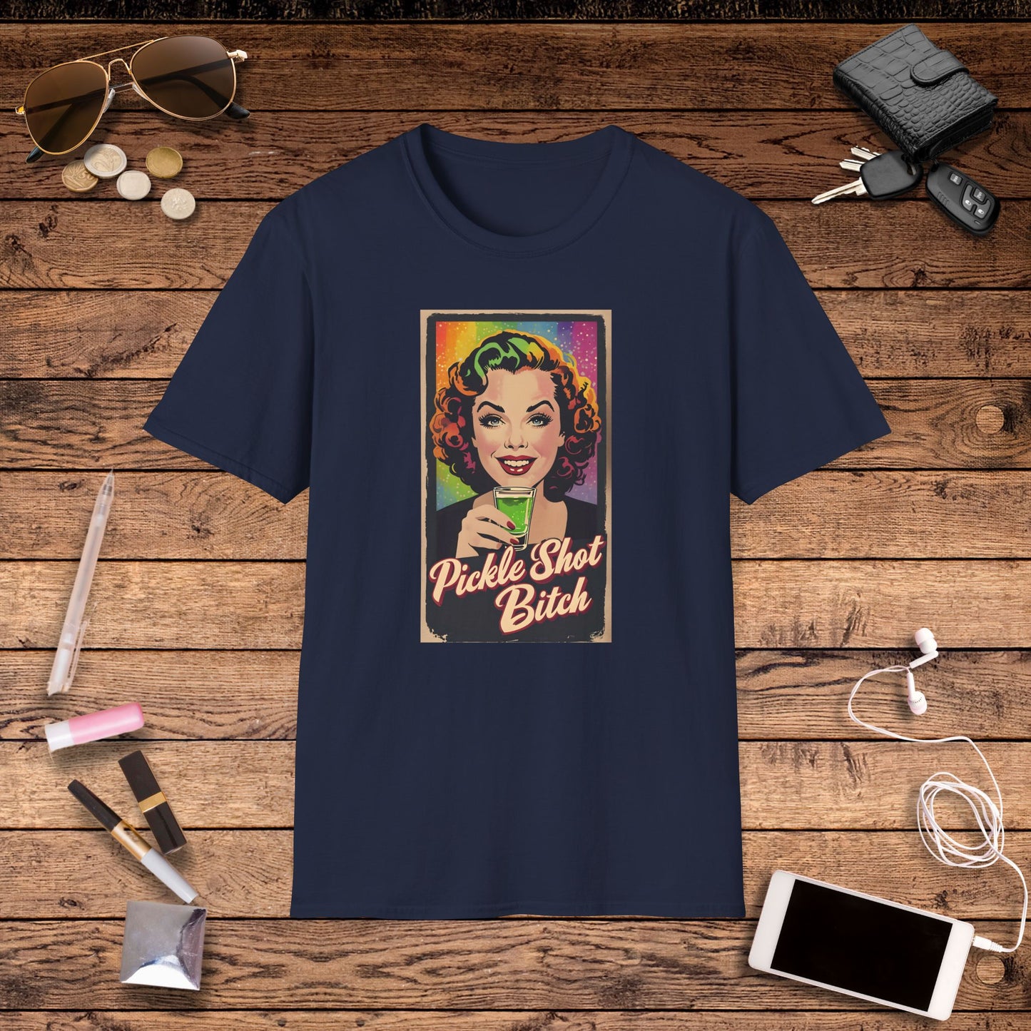 Pickle Shot Bitch T-Shirt, Pickle Shirt, Pickle Shot Tshirt, Fun Party T Shirt, Retro Bartender Shirt, Gift for Shot Lovers, Vintage Style Apparel