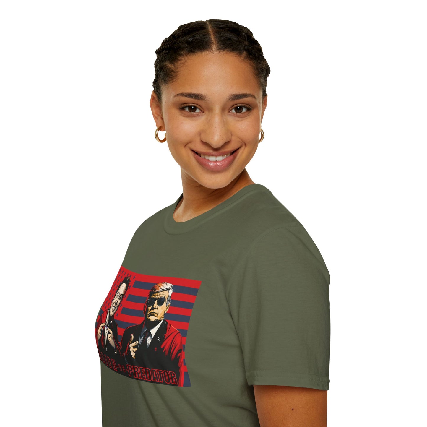 Trump and Elon Shirt, Alien versus Predator Political T Shirt, Donald Trump Fights Elon Musk Shirt, Comes in a variety of American Colors