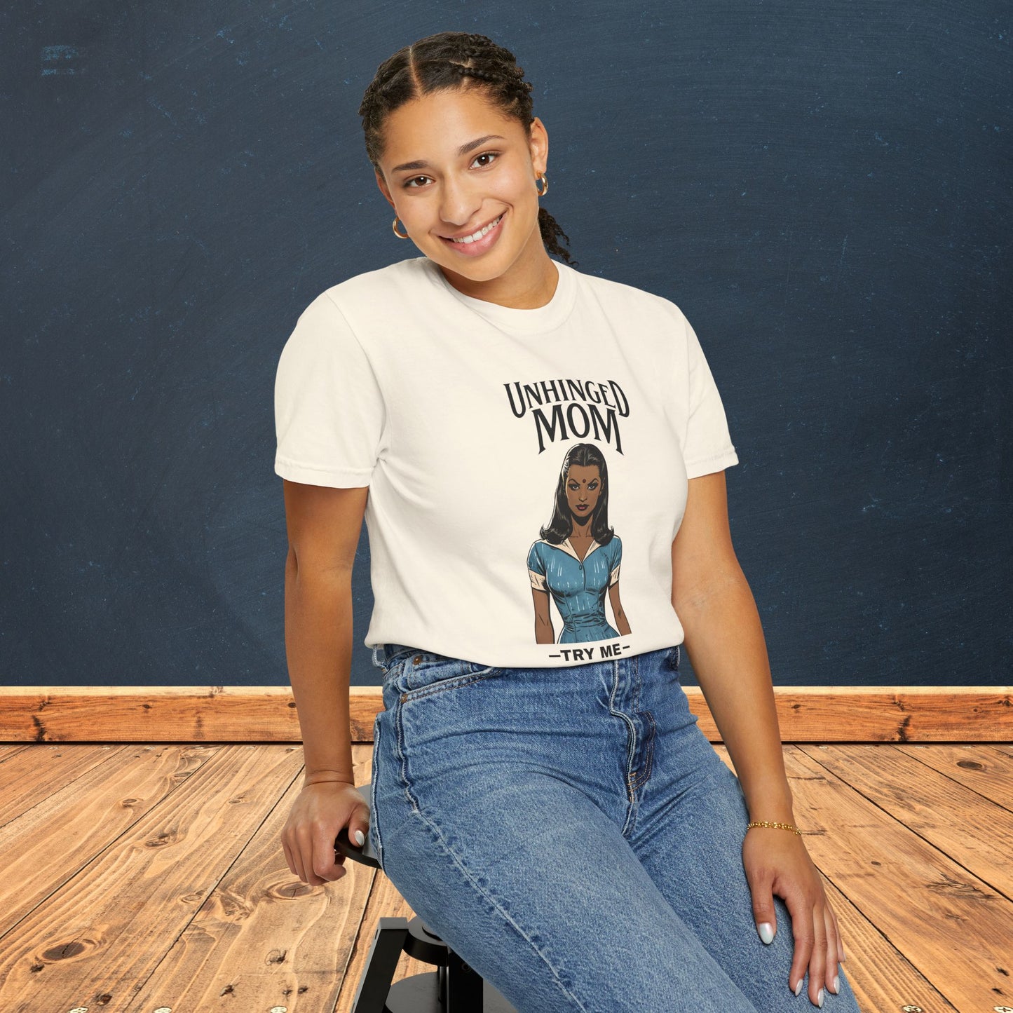 Unhinged Mom Tshirt, Best Mom Gift, Hot Mama Apparel, Funny Mom Shirt, Mother's Day Gift, Mom Birthday Present, Inappropriate Adult Humor Tee, Gift for Mom