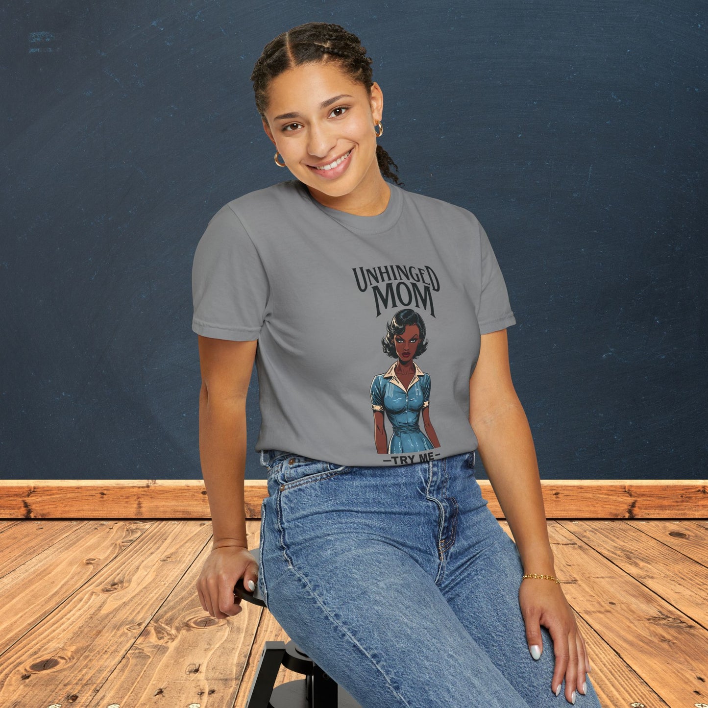 Unhinged Mom Tshirt, Best Mom Gift, Hot Mama Apparel, Funny Mom Shirt, Mother's Day Gift, Mom Birthday Present, Inappropriate Adult Humor Tee, Gift for Mom