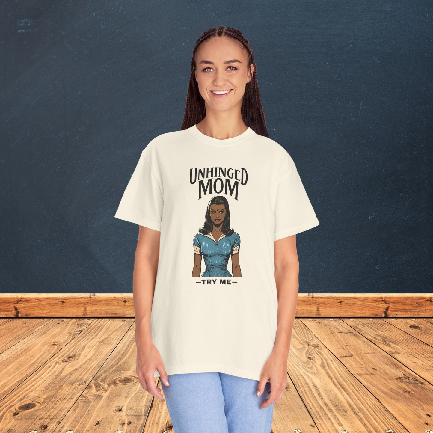 Unhinged Mom Tshirt, Best Mom Gift, Hot Mama Apparel, Funny Mom Shirt, Mother's Day Gift, Mom Birthday Present, Inappropriate Adult Humor Tee, Gift for Mom