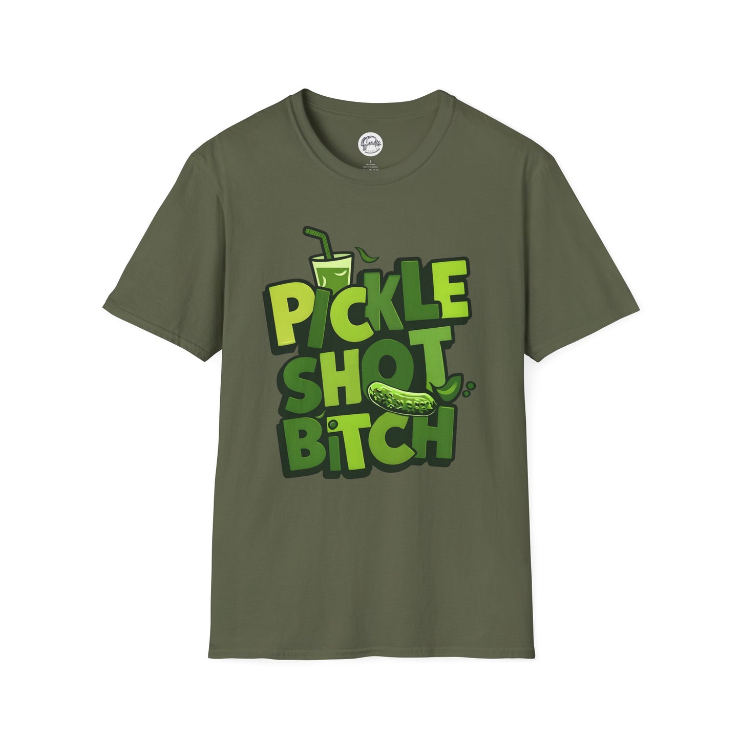 Pickle Shot Bitch T-Shirt, Pickle Shirt, Shot Tshirt, Fun Party T Shirt, Retro Bartender Shirt, Gift for Shot Lovers, Gift for Pickle Lover