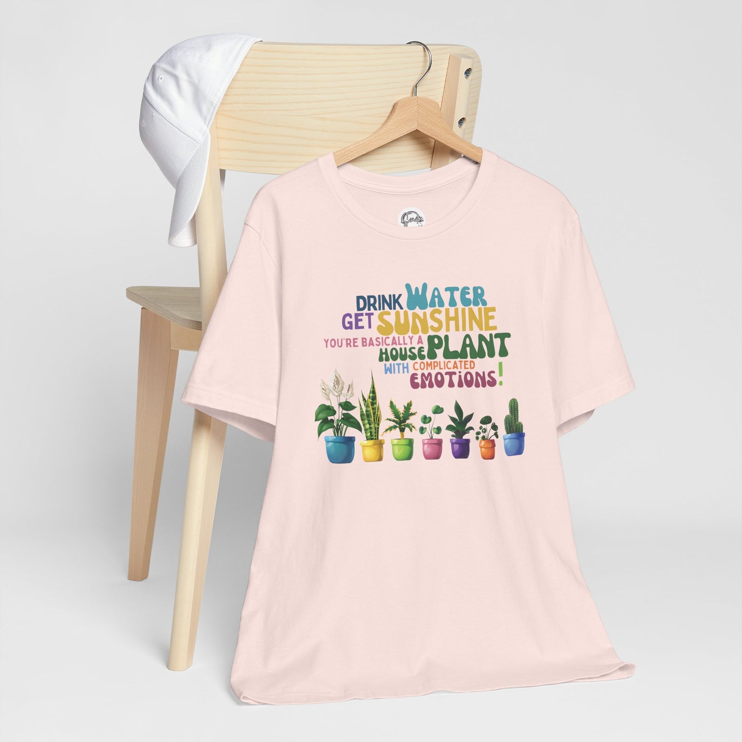 Funny Shirt for Plant Lover, Humorous Healthy Lifestyle Shirt, Drink Water Tshirt, Get Sunshine T shirt, Houseplant Tee, Emotion T-shirt