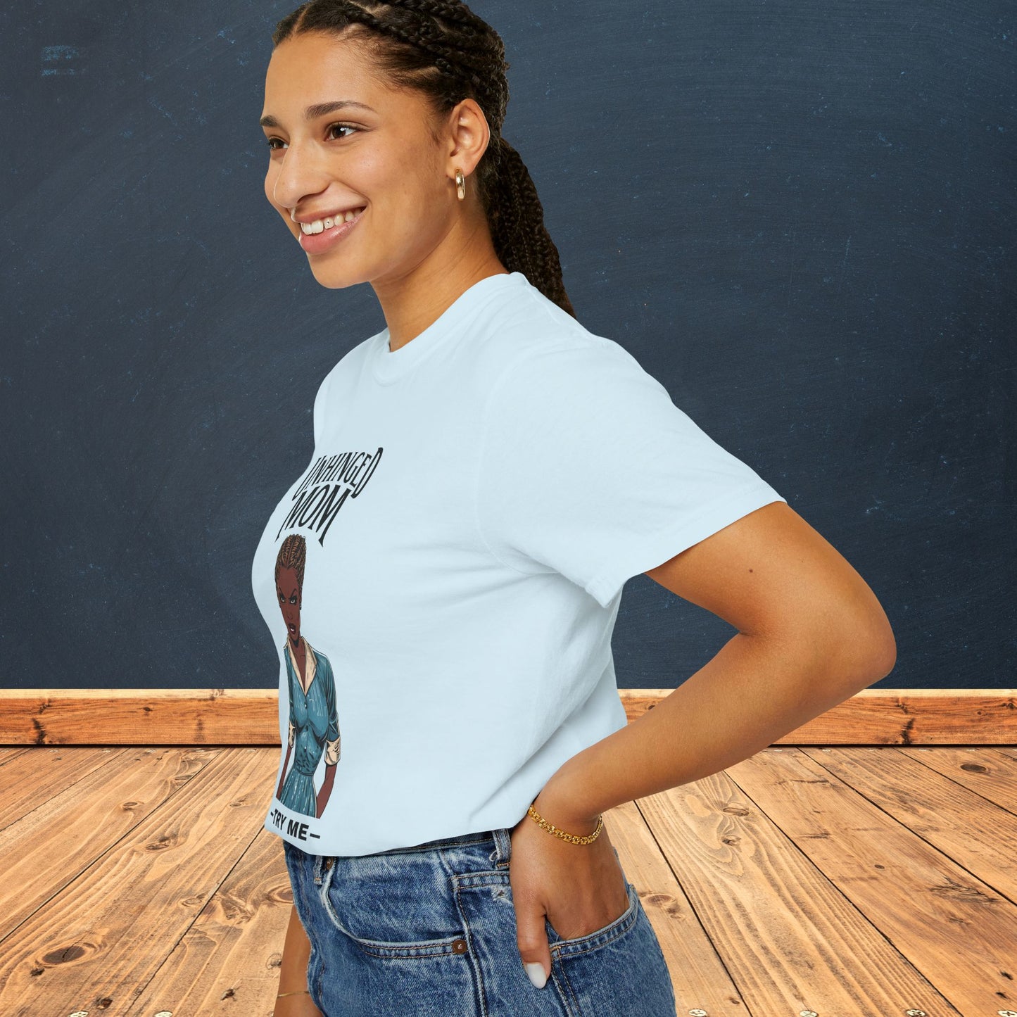 Unhinged Mom T-Shirt, Best Mom Gift, Funny Gift for Moms, Quirky Tees for Mother's Day, Casual Wear, Adult Humor Shirt