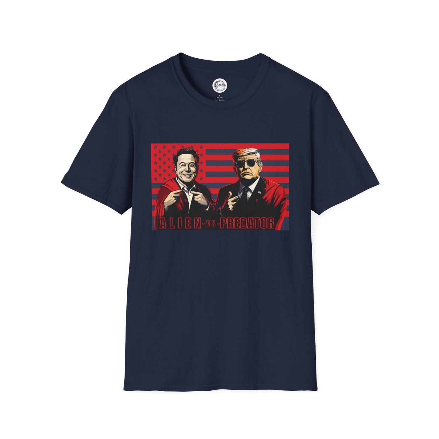 Trump and Elon Shirt, Alien versus Predator Political T Shirt, Donald Trump Fights Elon Musk Shirt, Comes in a variety of American Colors