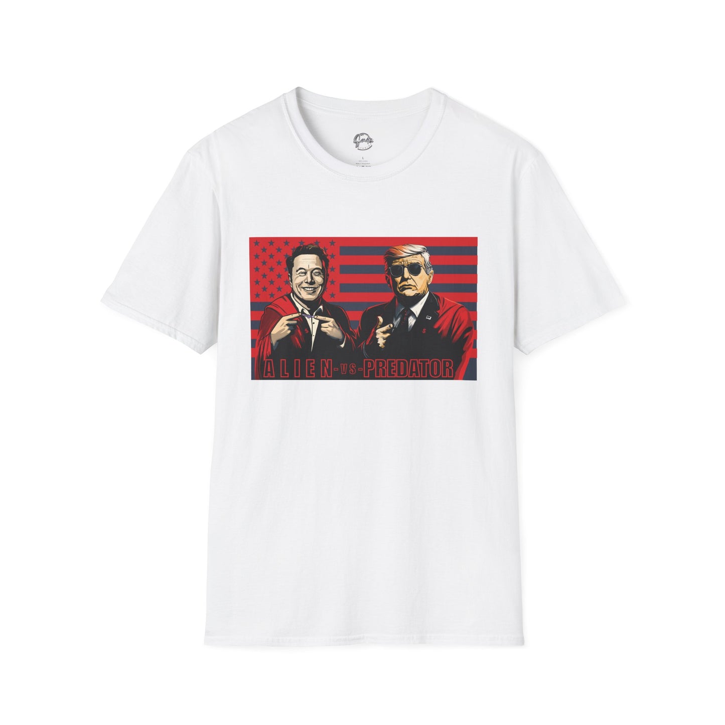 Trump and Elon Shirt, Alien versus Predator Political T Shirt, Donald Trump Fights Elon Musk Shirt, Comes in a variety of American Colors
