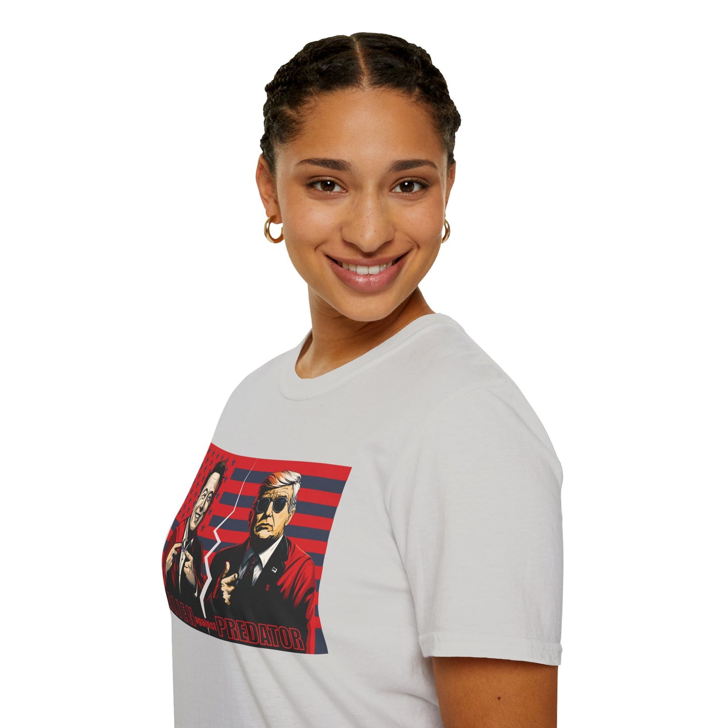 Trump vs Elon Shirt, Alien and Predator, Political T Shirt, Donald Trump and Elon Musk Breakup, Anti Maga, Anti Elon, Red White &  Blue Tee