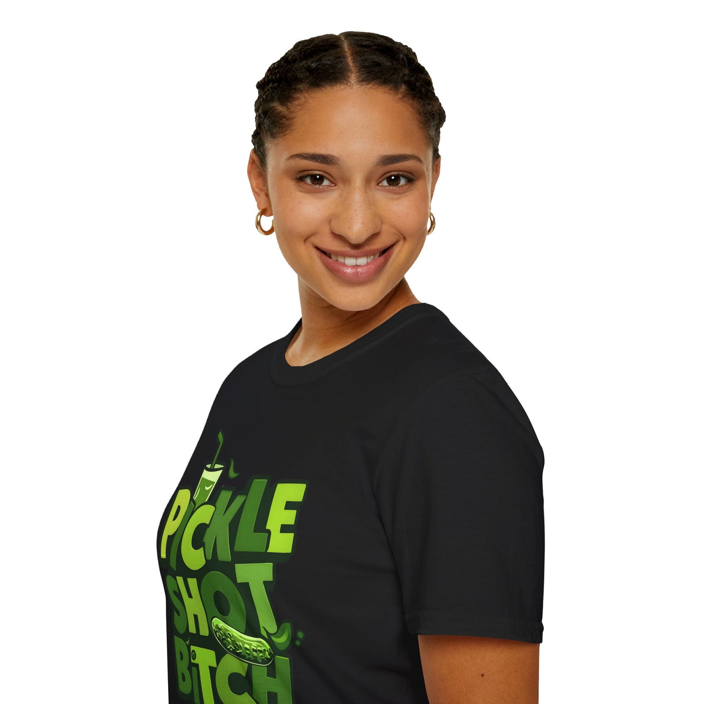 Pickle Shot Bitch T-Shirt, Pickle Shirt, Shot Tshirt, Fun Party T Shirt, Retro Bartender Shirt, Gift for Shot Lovers, Gift for Pickle Lover