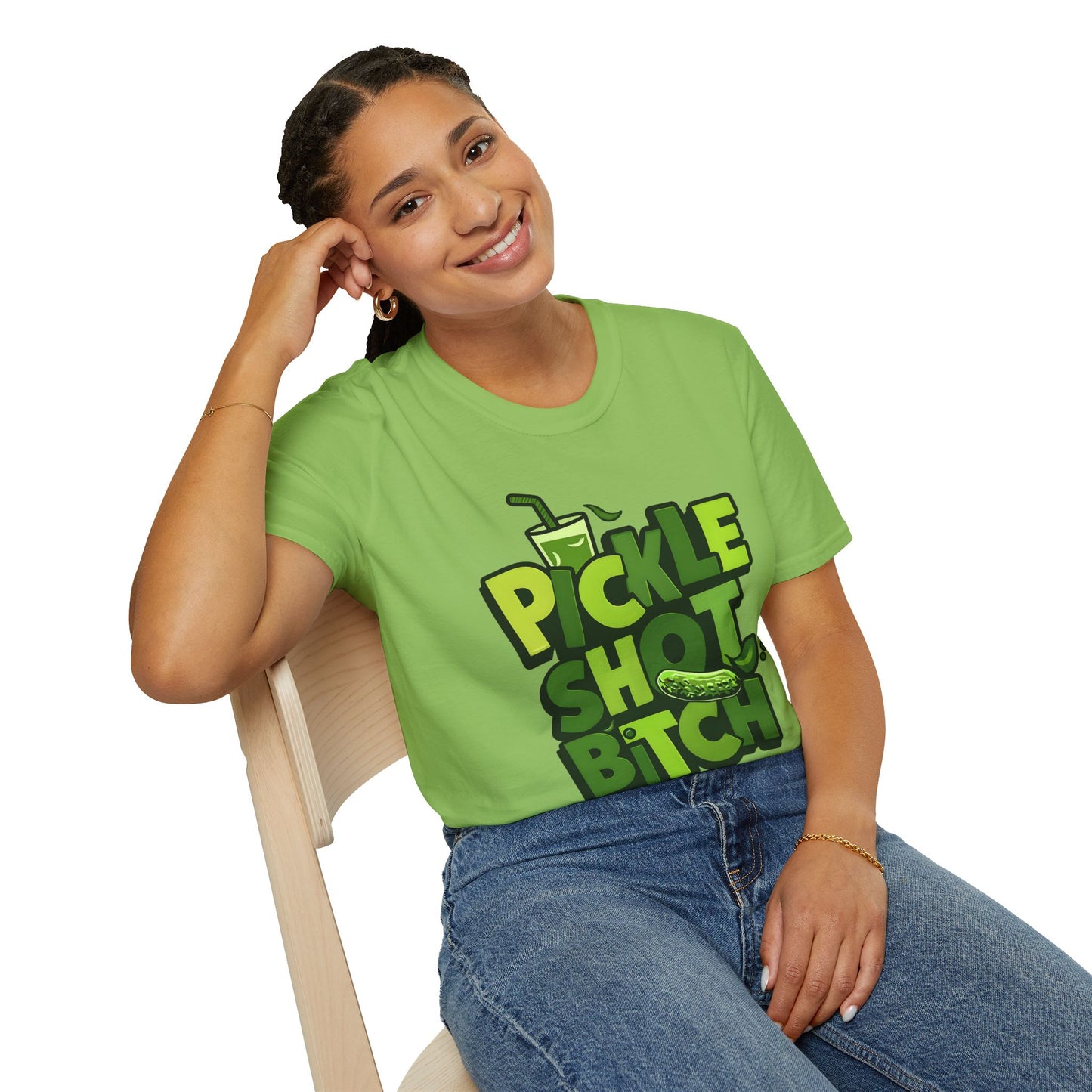 Pickle Shot Bitch T-Shirt, Pickle Shirt, Shot Tshirt, Fun Party T Shirt, Retro Bartender Shirt, Gift for Shot Lovers, Gift for Pickle Lover
