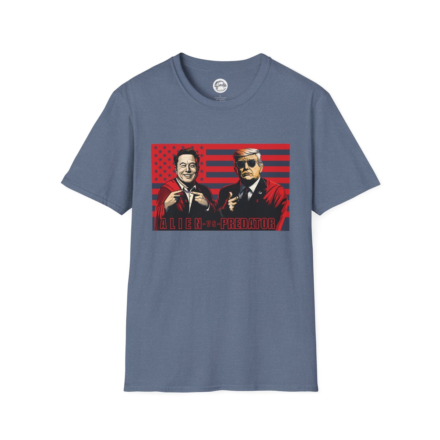 Trump and Elon Shirt, Alien versus Predator Political T Shirt, Donald Trump Fights Elon Musk Shirt, Comes in a variety of American Colors