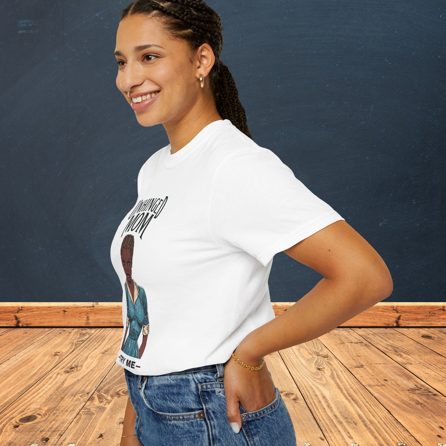 Unhinged Mom T-Shirt, Best Mom Gift, Funny Gift for Moms, Quirky Tees for Mother's Day, Casual Wear, Adult Humor Shirt