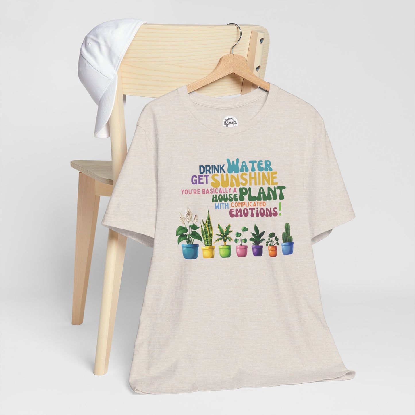 Funny Shirt for Plant Lover, Humorous Healthy Lifestyle Shirt, Drink Water Tshirt, Get Sunshine T shirt, Houseplant Tee, Emotion T-shirt