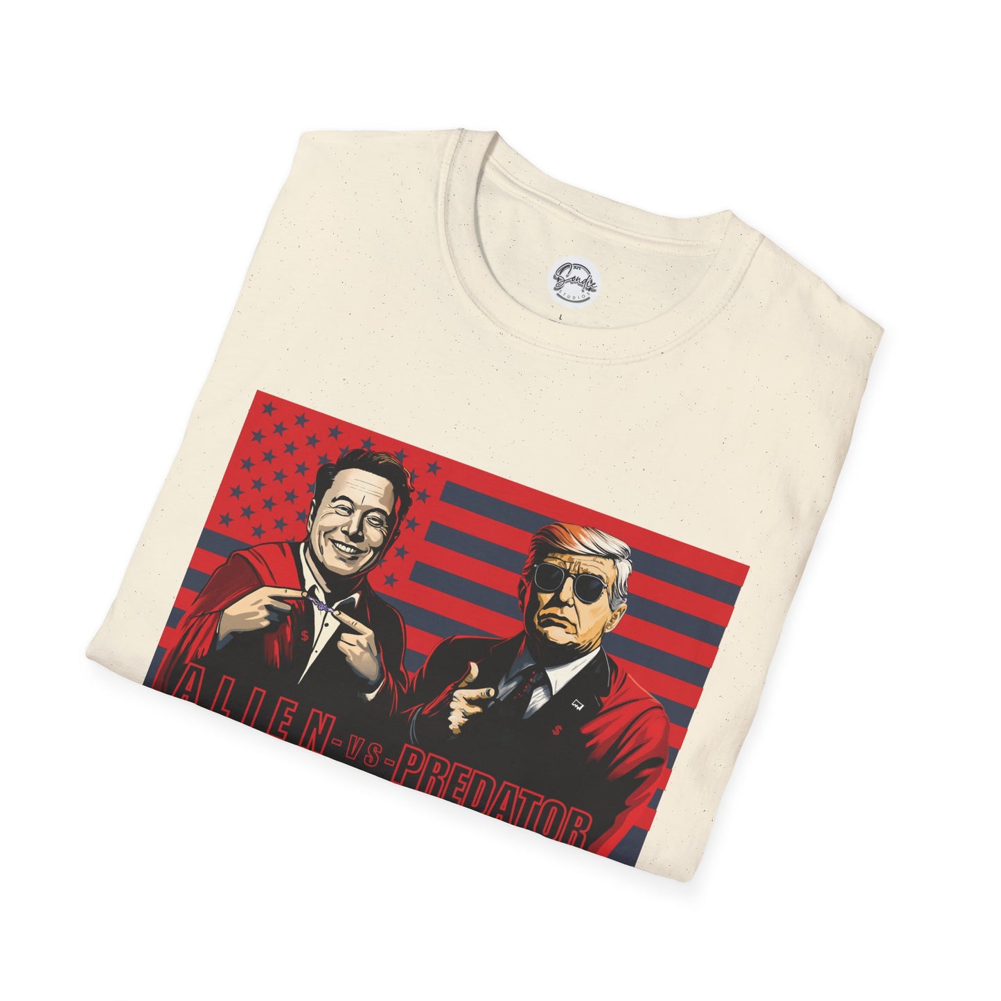 Trump and Elon Shirt, Alien versus Predator Political T Shirt, Donald Trump Fights Elon Musk Shirt, Comes in a variety of American Colors