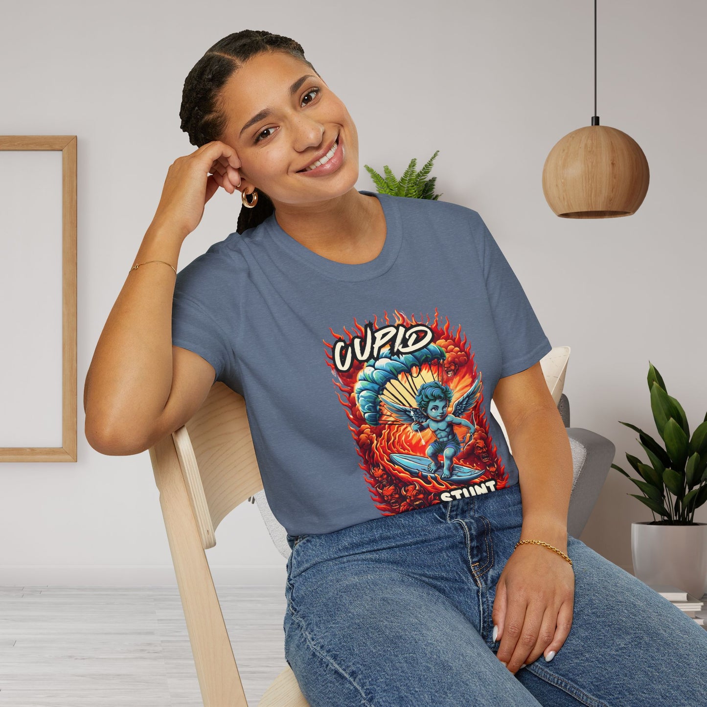 Cupid Stunt TShirt, Inappropriate Shirt, Cupid T shirt, Fun Party T-Shirt, Dirty Joke Shirt, Gift for Her, Religious Satire, Valentines Meme, Adult Humor