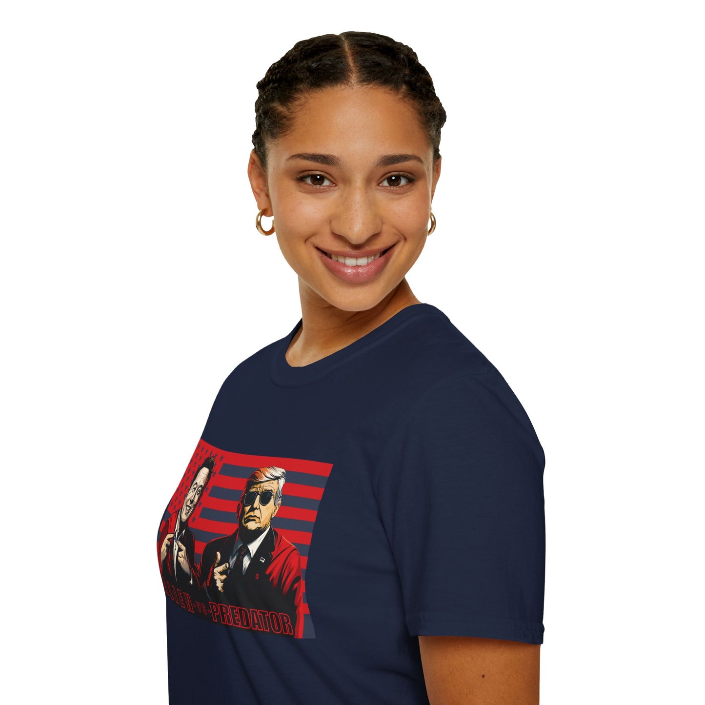Trump and Elon Shirt, Alien versus Predator Political T Shirt, Donald Trump Fights Elon Musk Shirt, Comes in a variety of American Colors