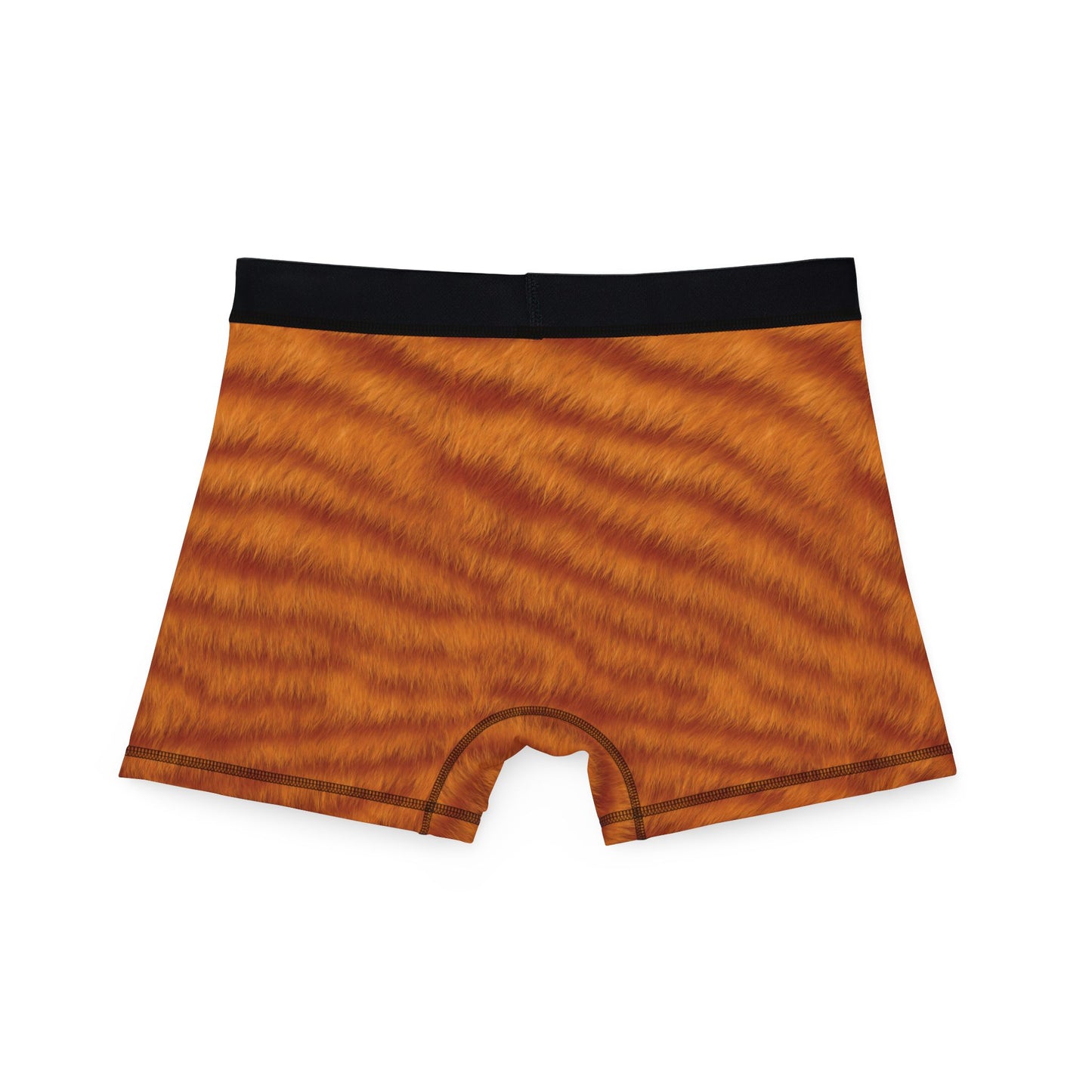 Orange Cat Fur Print Men's Boxers, Ginger Cat Boxers, Stylish Underwear, Tabby Cat Underwear, Unique Gift for Him, Cat Novelty Boxer Briefs