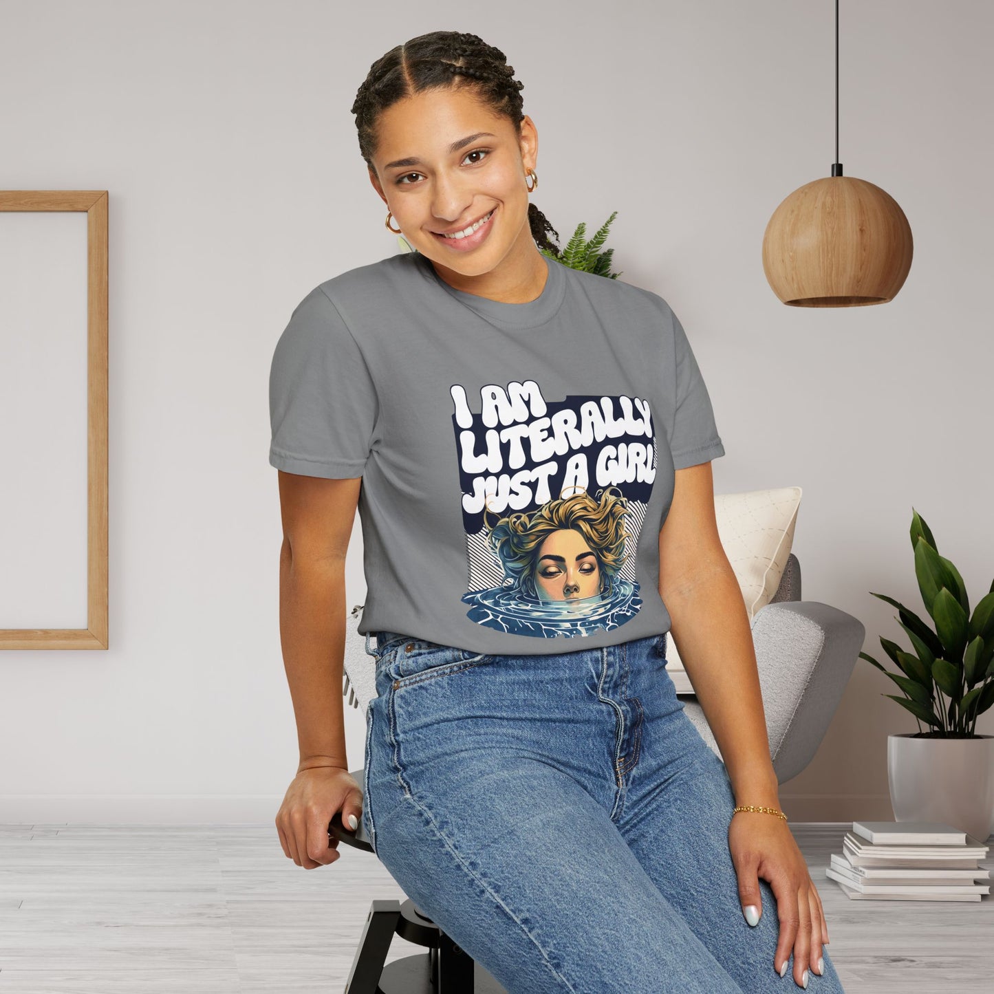 I Am Literally Just A Girl Shirt, I'm Literally Just a Girl TShirt, Just a Girl Tee, Vintage Style T-shirt for Women, Gift for Her, Feminist Apparel