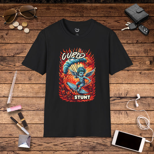 Cupid Stunt TShirt, Inappropriate Shirt, Cupid T shirt, Fun Party T-Shirt, Dirty Joke Shirt, Gift for Her, Religious Satire, Valentines Meme, Adult Humor