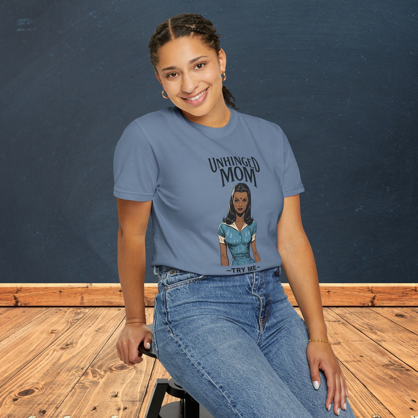 Unhinged Mom Tshirt, Best Mom Gift, Hot Mama Apparel, Funny Mom Shirt, Mother's Day Gift, Mom Birthday Present, Inappropriate Adult Humor Tee, Gift for Mom